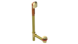 BRASS OFFSET WASTE & OVERFLOW CLICKER® EXTENDED (314Q-20BCP)