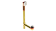 BRASS OFFSET WASTE & OVERFLOW CLICKER® EXTENDED (314Q-20CP-L)