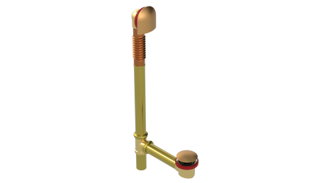 BRASS OFFSET WASTE & OVERFLOW CLICKER® EXTENDED (314Q-20LB)