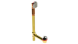 BRASS OFFSET WASTE & OVERFLOW CLICKER® EXTENDED (314Q-20POLN)