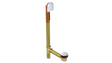 BRASS OFFSET WASTE & OVERFLOW CLICKER® EXTENDED (314Q-20W)