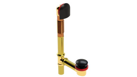 BRASS OFFSET WASTE & OVERFLOW CLICKER® (314Q)