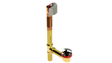 BRASS OFFSET WASTE & OVERFLOW CLICKER® (314Q)