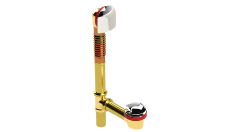 BRASS Offset Waste & Overflow with Twirl™ Closure (314T)