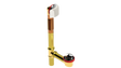BRASS OFFSET WASTE & OVERFLOW TIP-TOE (314TIP)