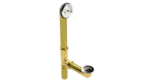 16" Brass Trip Lever Waste & Overflow (314TRIP-16CP)