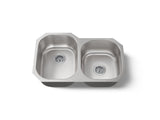 Undertone® 31" undermount double-bowl kitchen sink