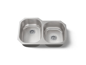 Undertone® 31" undermount double-bowl kitchen sink