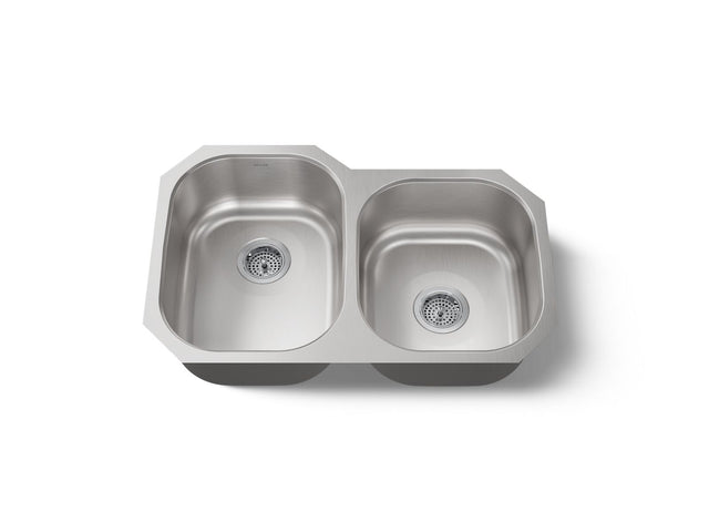 Undertone® 31" undermount double-bowl kitchen sink