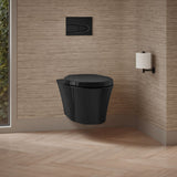 Veil® Wall-hung compact elongated toilet, dual-flush