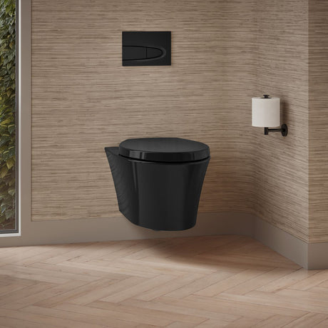Veil® Wall-hung compact elongated toilet, dual-flush