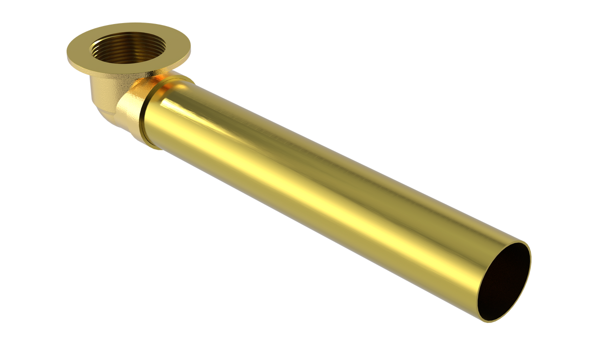 Brass Waste El W/9" Tube (316-S-9)