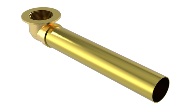 Brass Waste El W/9" Tube (316-S-9)