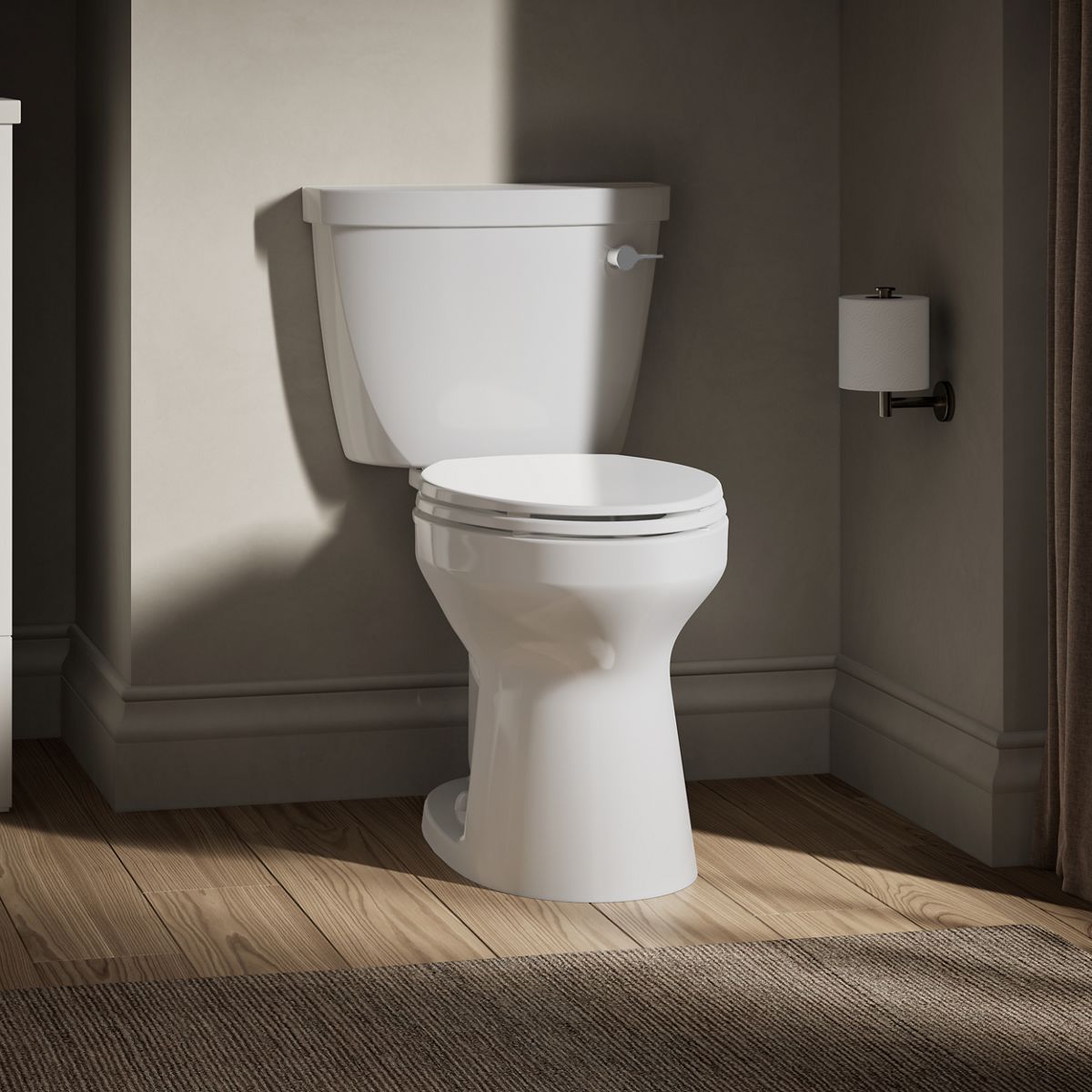 Cimarron® Two-piece elongated toilet, 1.28 gpf