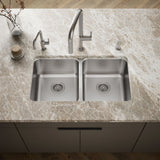 Undertone® 31-1/2" undermount double-bowl kitchen sink
