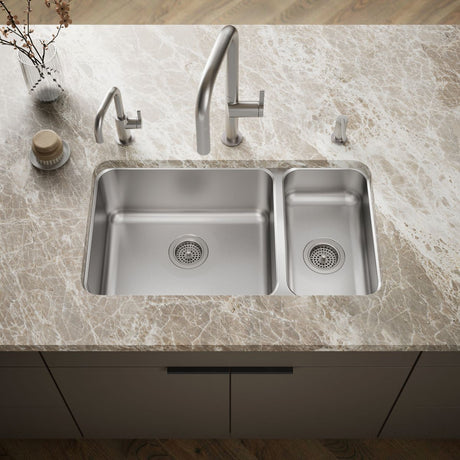 Undertone® 31-1/2" undermount double-bowl kitchen sink
