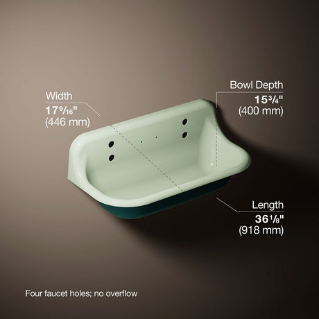 Brockway™ 36" wall-mount utility sink