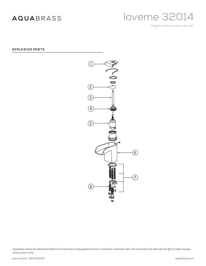 Single-hole lavatory faucet