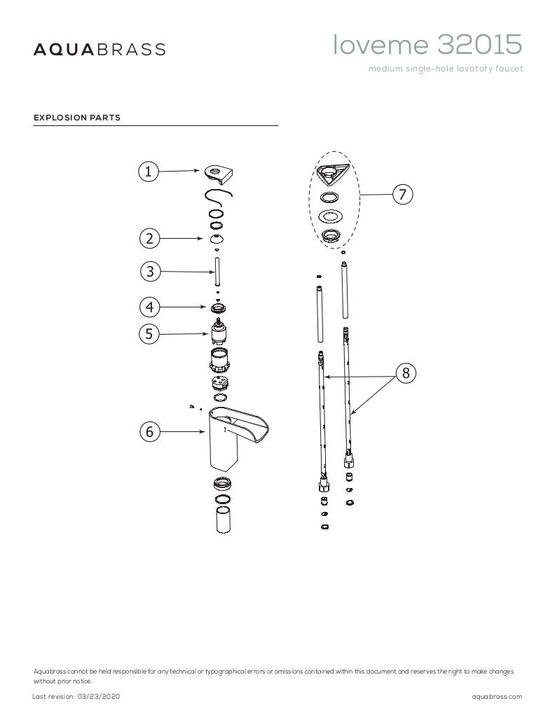 Medium single-hole lavatory faucet