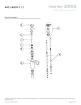 Medium single-hole lavatory faucet