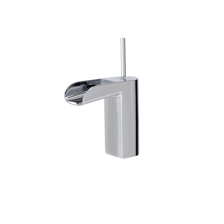Medium single-hole lavatory faucet