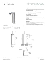 Tall single-hole lavatory faucet