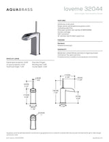 Short single-hole lavatory faucet
