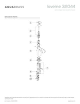 Short single-hole lavatory faucet