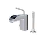 2-piece deckmount tub filler with handshower