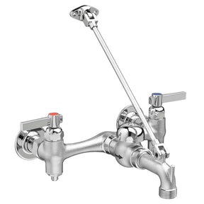 Top Brace Wall-Mount Service Sink Faucet with 6-Inch Vacuum Breaker Spout