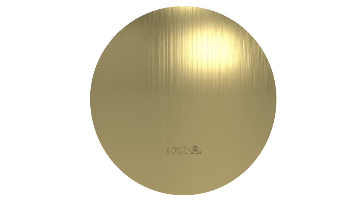 Brass Slide On Rnd F Plate (3252BG)