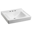Decorum® Wall-Hung EverClean® Sink Less Overflow With 4-Inch Centerset