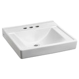 Decorum® Wall-Hung EverClean® Sink Less Overflow With 4-Inch Centerset