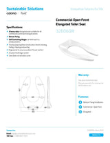 Commercial Open-Front Elongated Seat