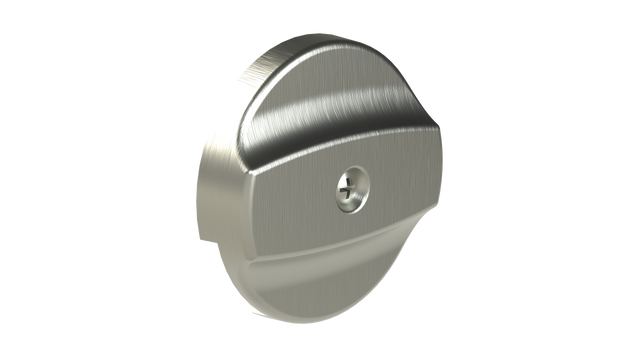 1 Hole Zinc Faceplate & Screw (3261BN)