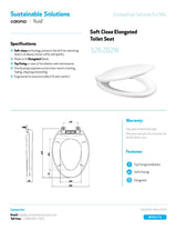 Soft Closing Elongated Seat
