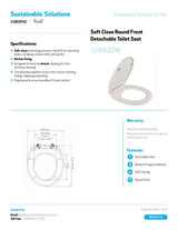 Round Front Soft Close Seat