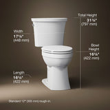 Kelston® Two-piece elongated toilet, 1.28 gpf