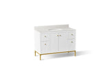 Calpa® 48" bathroom vanity cabinet with sink and quartz top