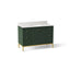 Calpa® 48" bathroom vanity cabinet with sink and quartz top