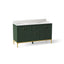 Calpa® 60" bathroom vanity cabinet with sinks and quartz top