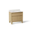 Solive™ 36" bathroom vanity cabinet with sink and quartz top