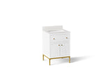 Calpa® 24" bathroom vanity cabinet with sink and quartz top
