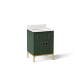 Calpa® 24" bathroom vanity cabinet with sink and quartz top