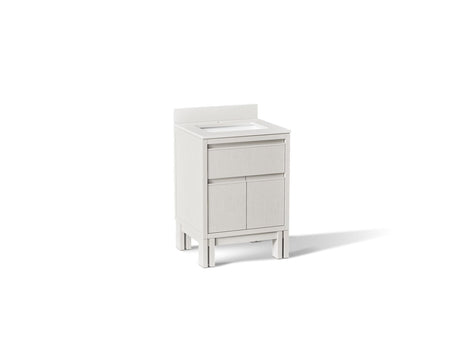 Solive™ 24" bathroom vanity cabinet with sink and quartz top