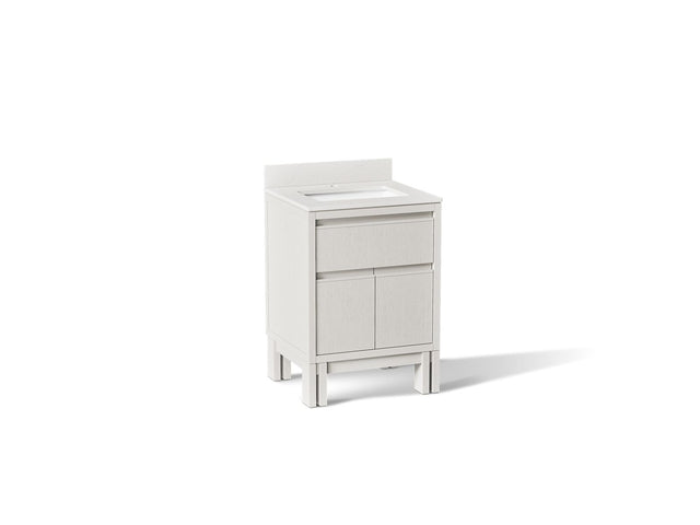 Solive™ 24" bathroom vanity cabinet with sink and quartz top