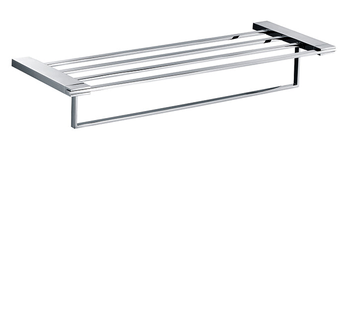 24" towel shelf with bar