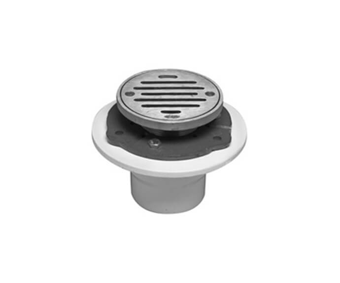 4" Round Complete Shower Drain - ABS