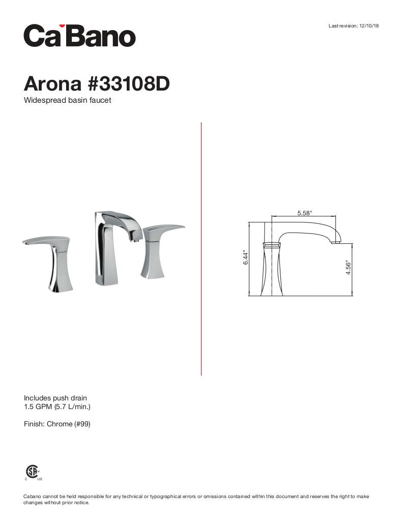 Widespread basin faucet