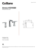 Widespread basin faucet